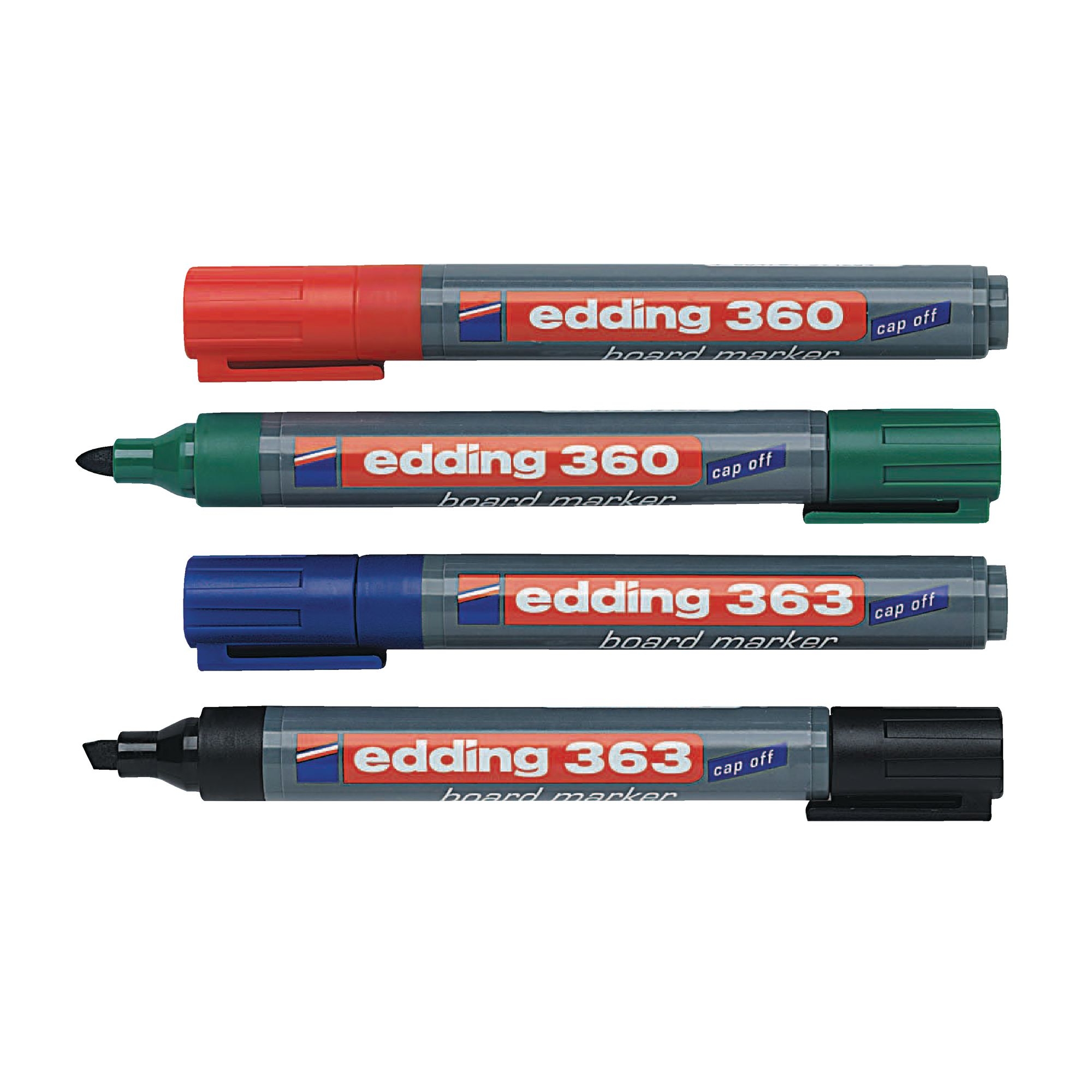 Edding 360 Whiteboard Marker Assorted, Bullet Tip - Pack of 8